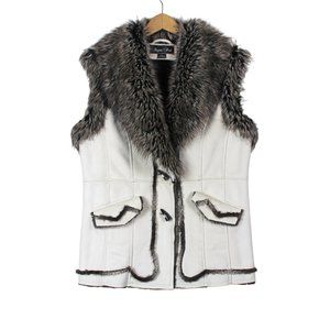 Regent Park Ivory Vegan Shearling Faux Fur Vest